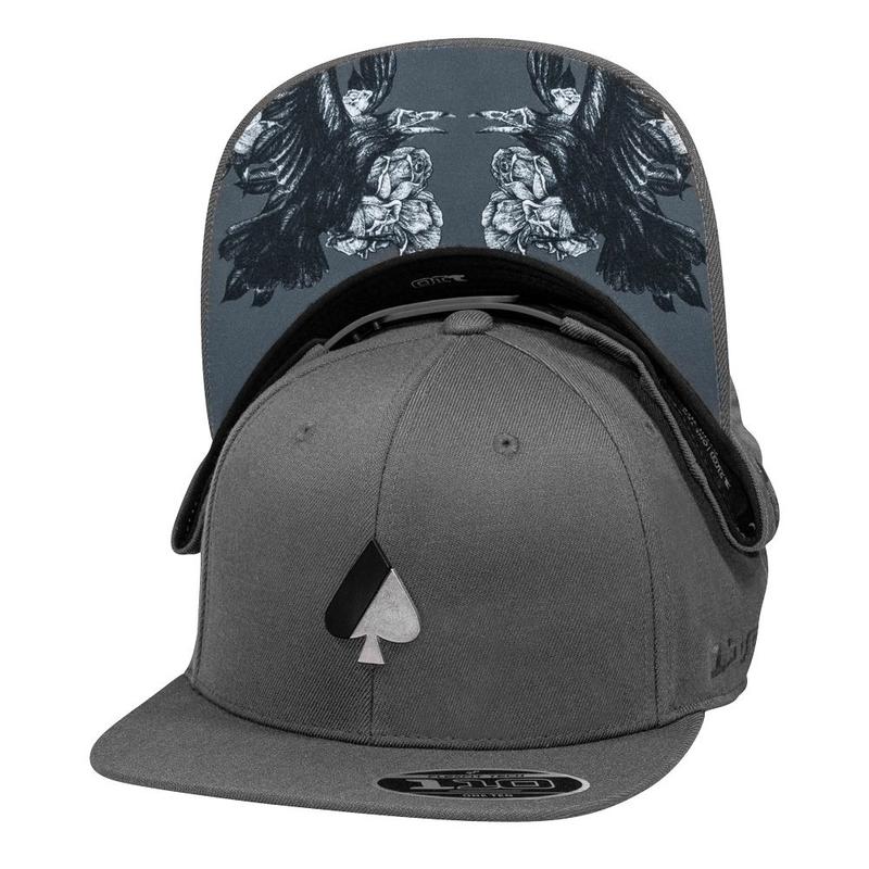 Boné MCD Aba Reta Strapback The Birds Corvo Cinza - Boné Esportivo